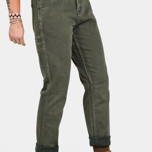 Dovetail Workwear Shop Pants Olive Green Utility Canvas Women’s Plus Size